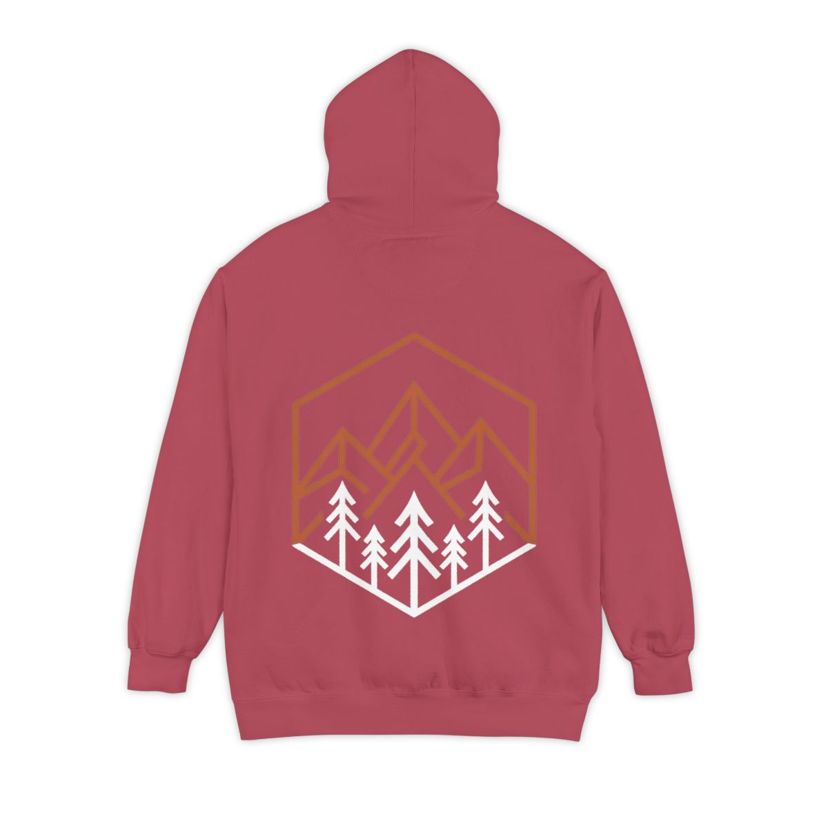 Color: Crimson | Peaks Garment-Dyed Hoodie