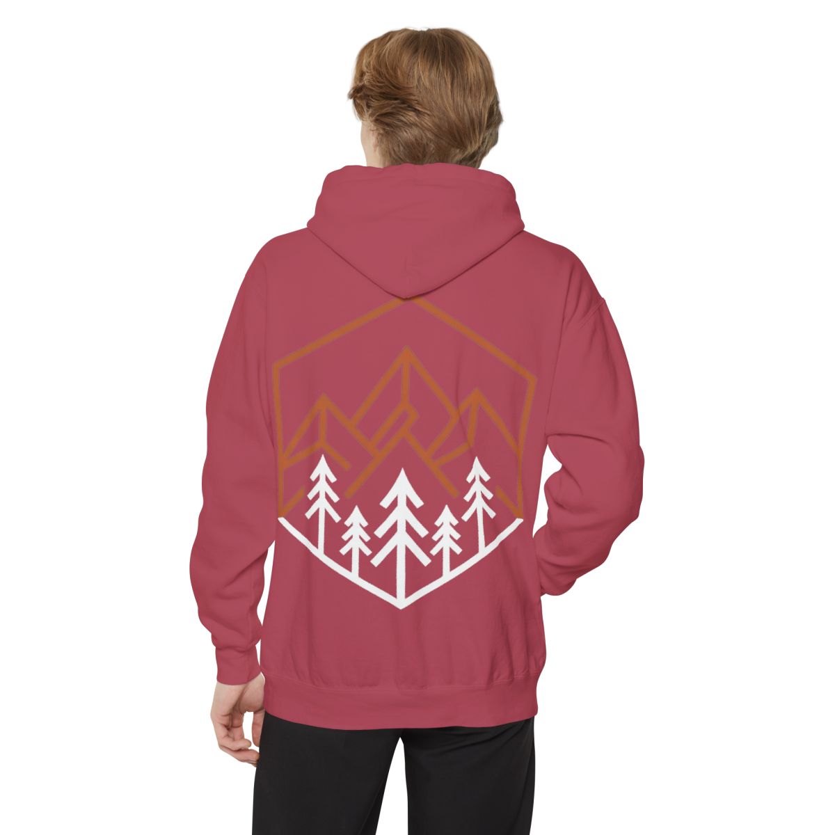 Color: Crimson | Peaks Garment-Dyed Hoodie