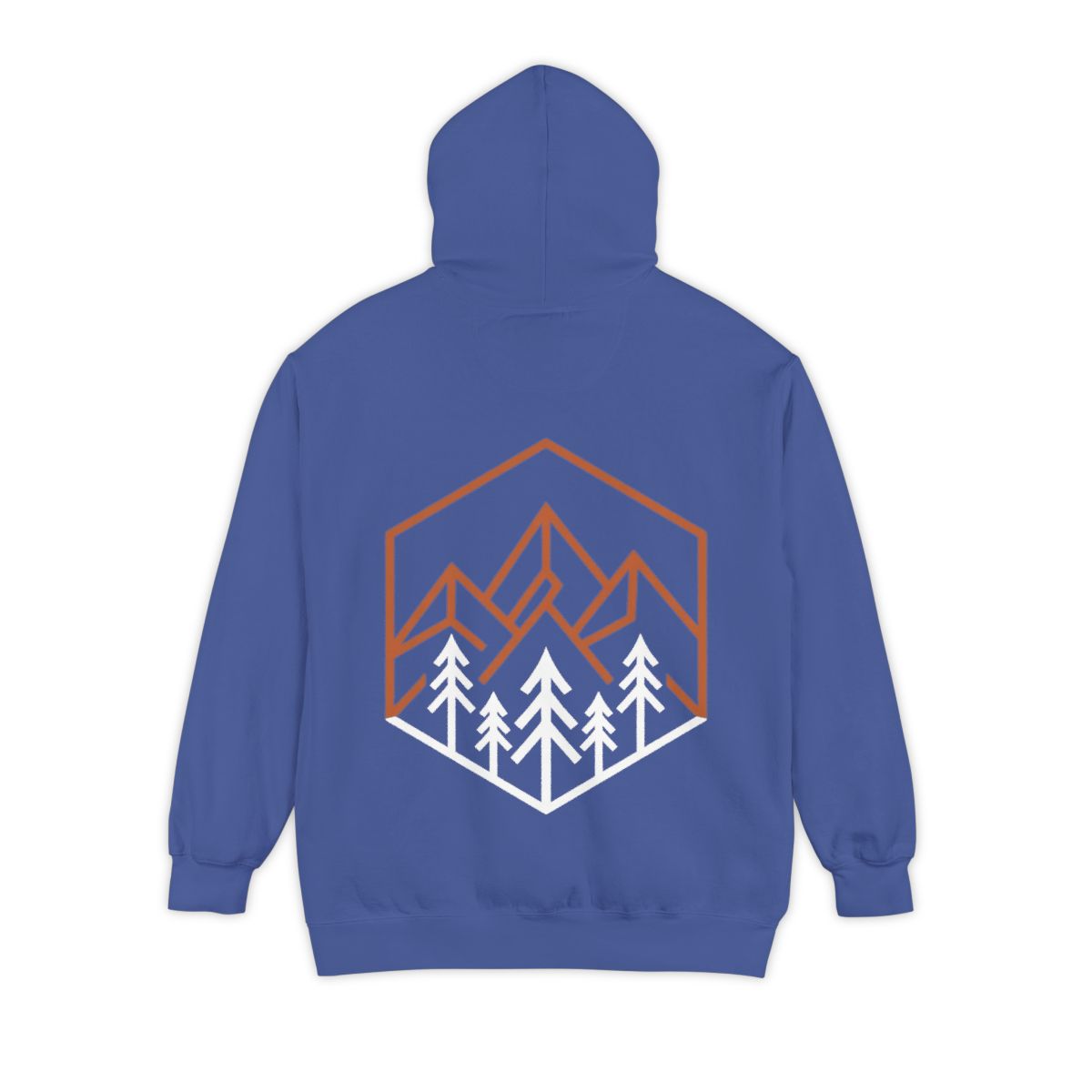 Color: Flo Blue | Peaks Garment-Dyed Hoodie