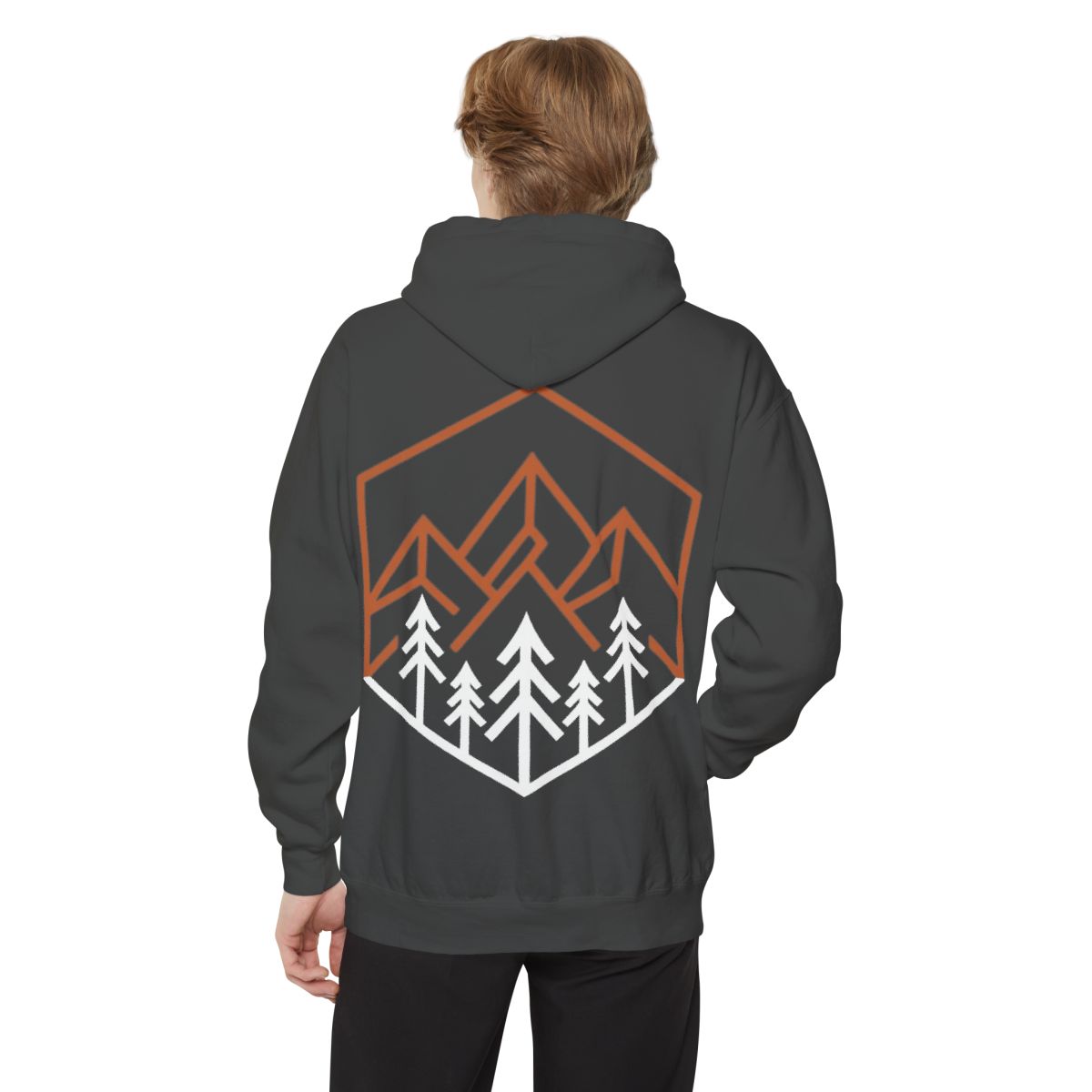 Color: Pepper | Peaks Garment-Dyed Hoodie
