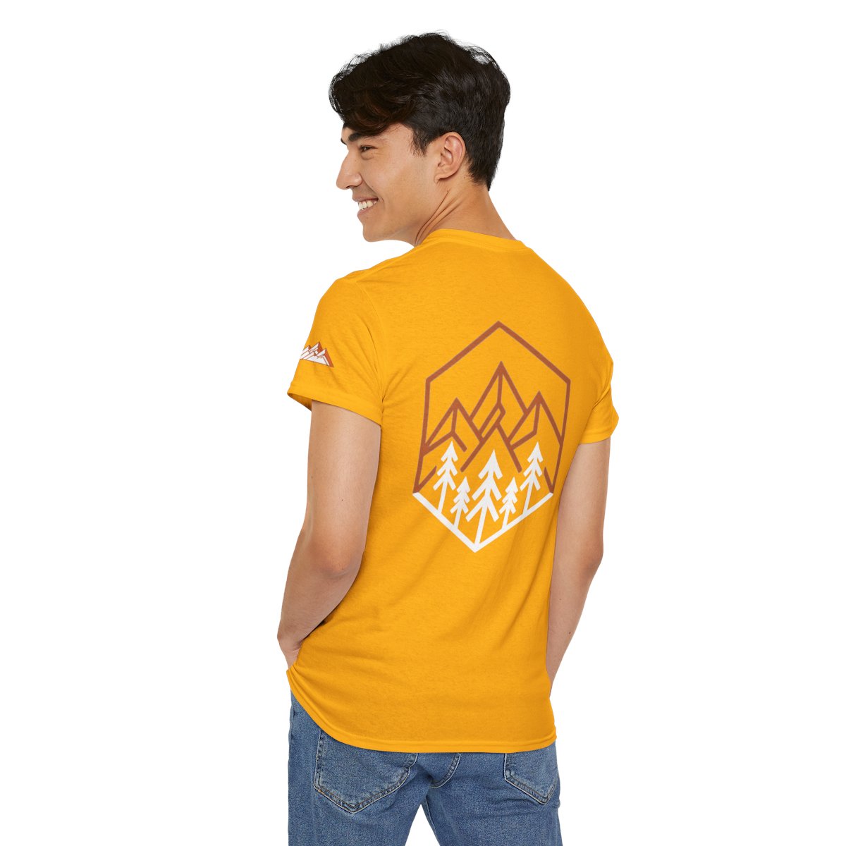 Color: Gold | Peaks Premium Graphic Tee
