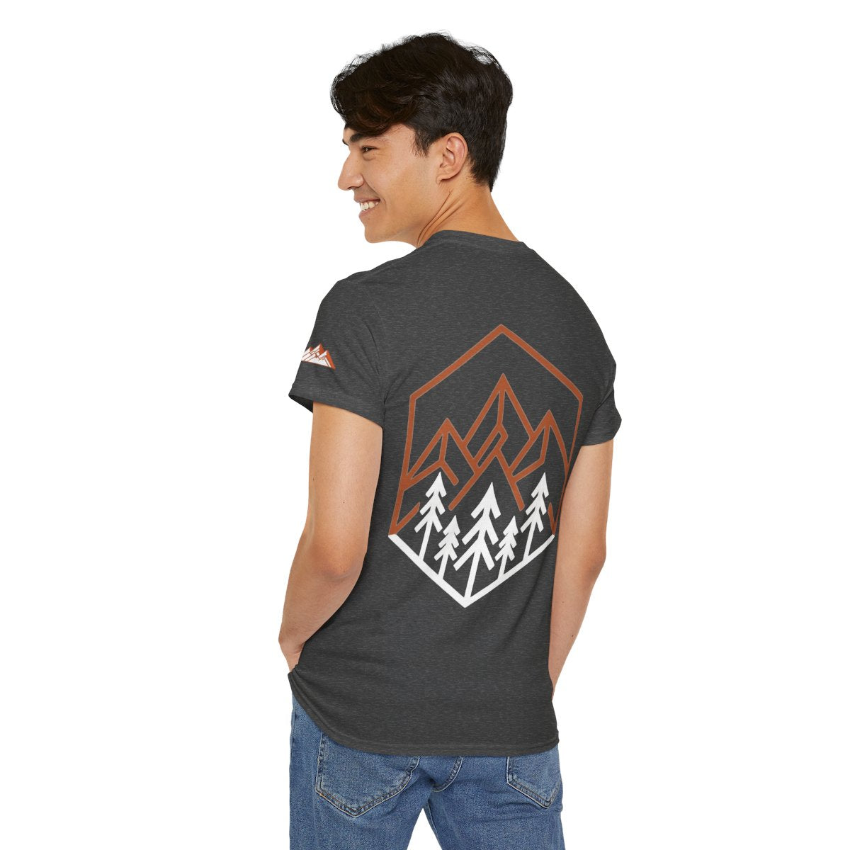 Color: Dark Heather | Peaks Premium Graphic Tee
