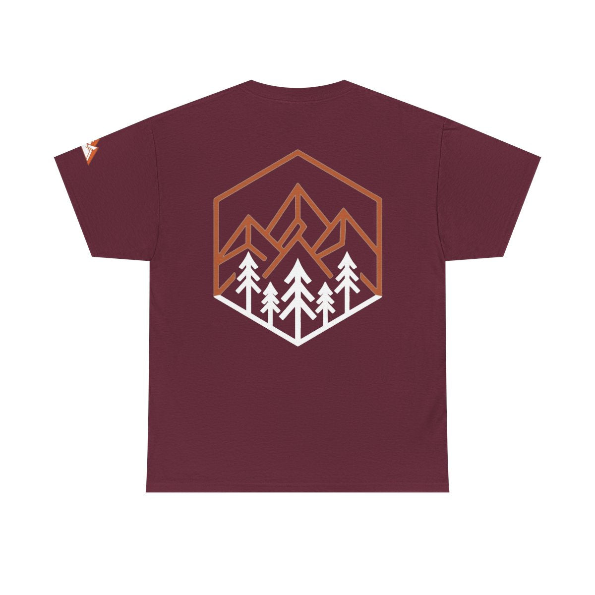 Color: Maroon | Peaks Premium Graphic Tee