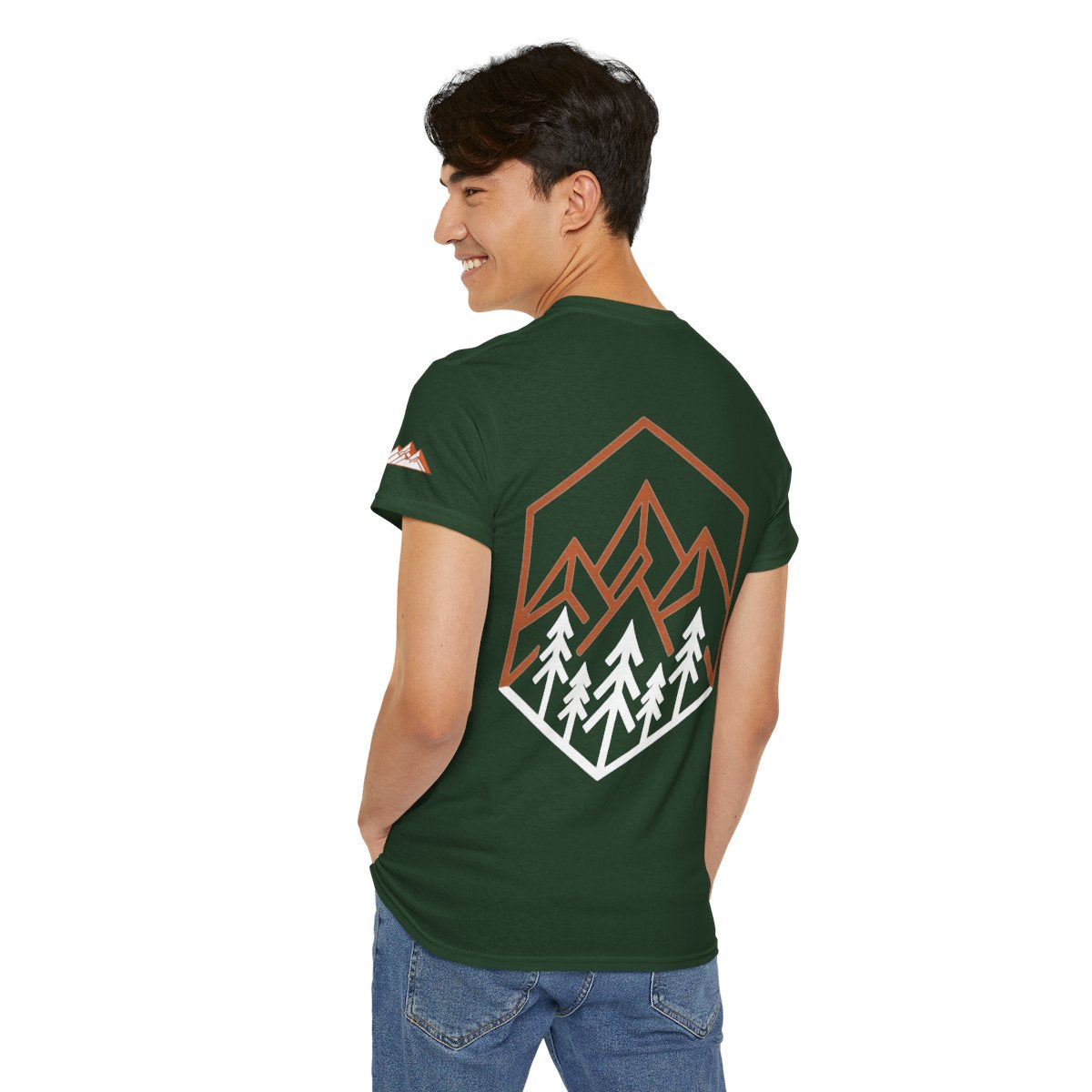 Color: Forest Green | Peaks Premium Graphic Tee