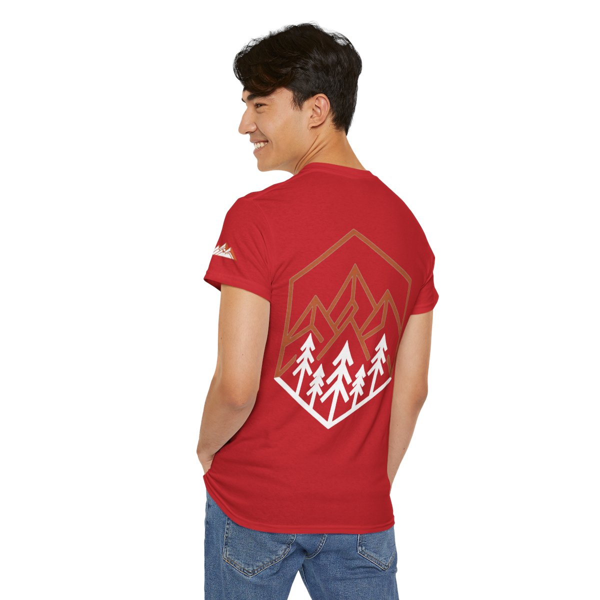 Color: Red | Peaks Premium Graphic Tee