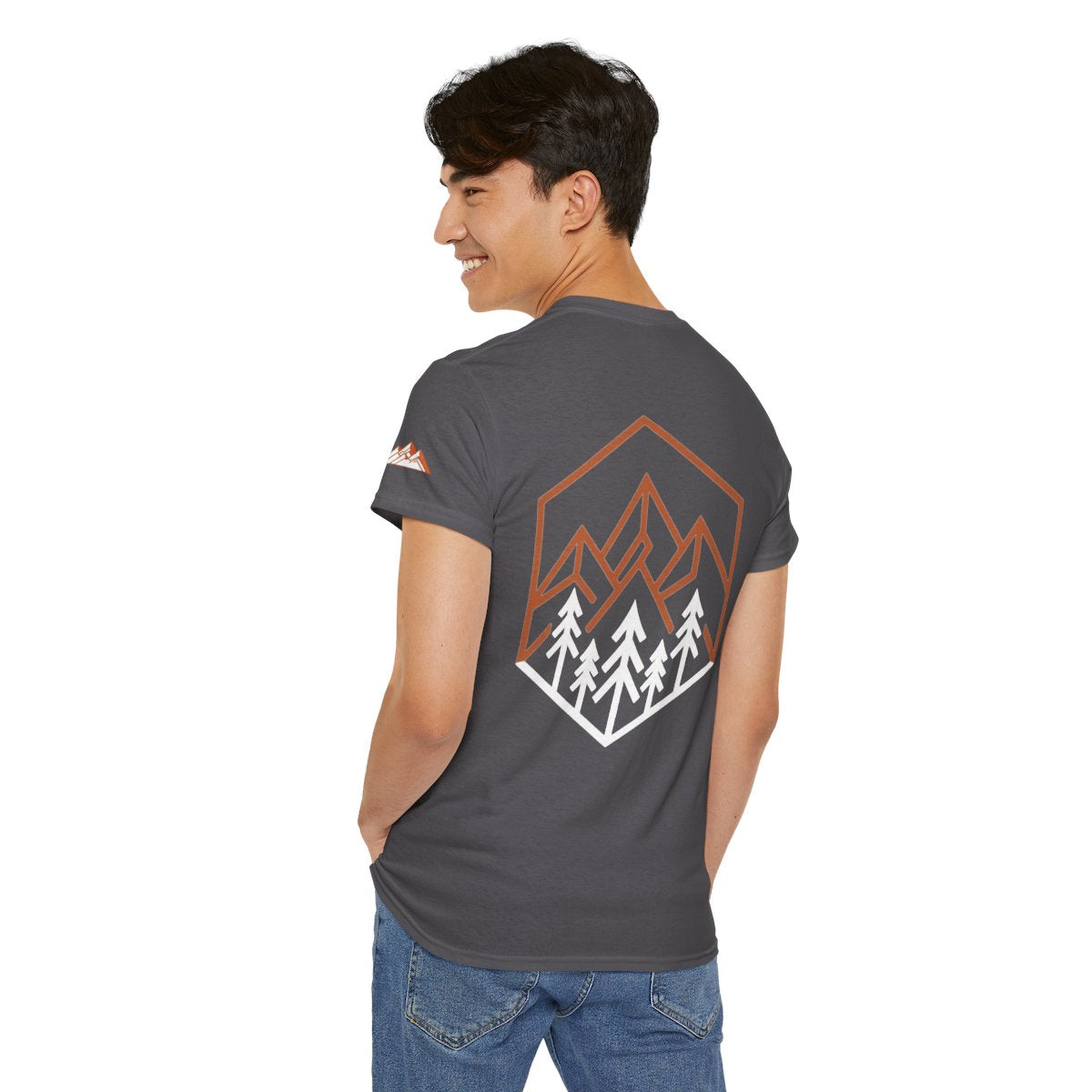 Color: Charcoal | Peaks Premium Graphic Tee