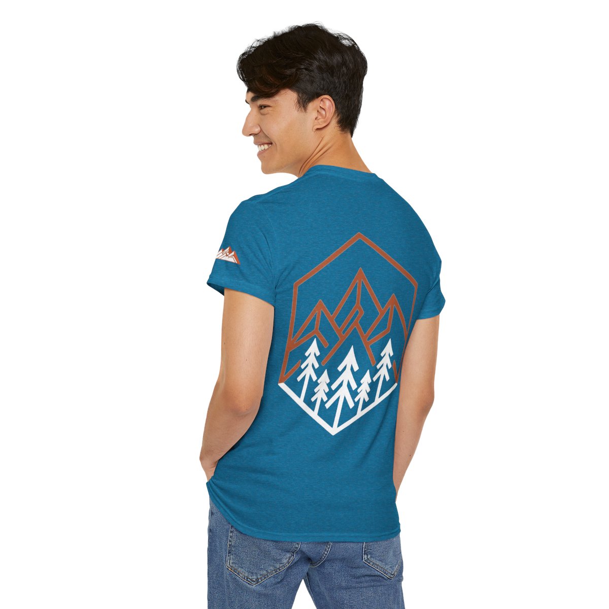 Color: Antique Sapphire | Peaks Premium Graphic Tee
