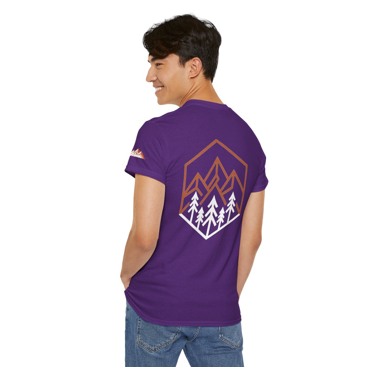 Color: Purple | Peaks Premium Graphic Tee
