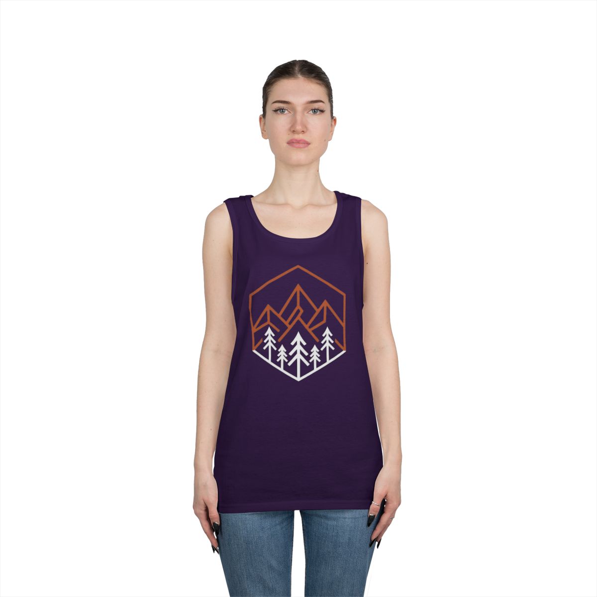 Color: Purple | Peaks Tank Top