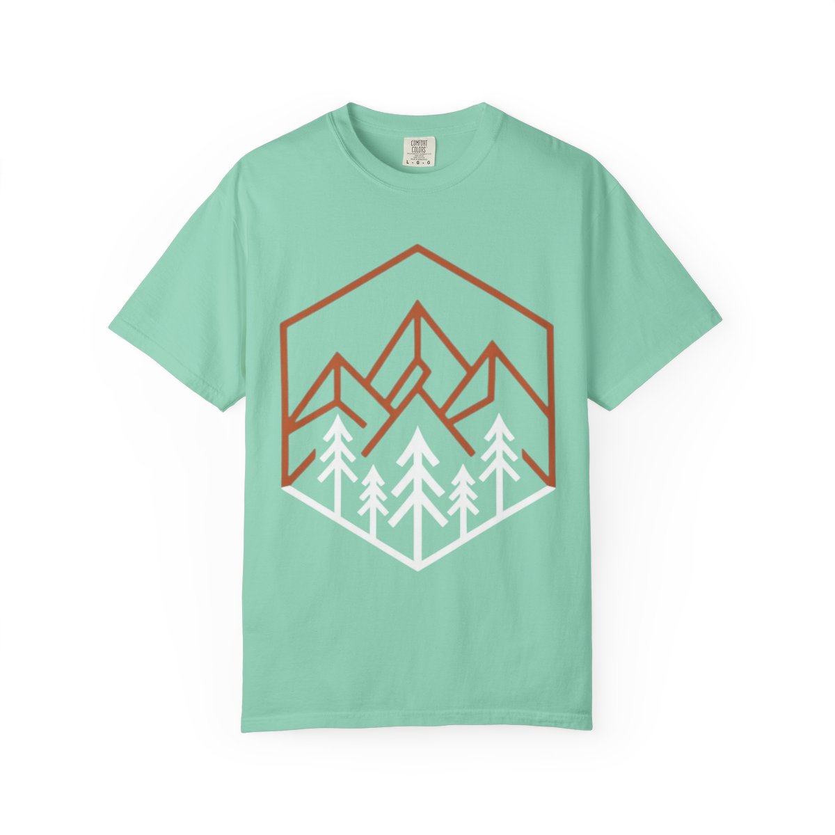 Color: Island Reef | Peaks Unisex Garment-Dyed Tee