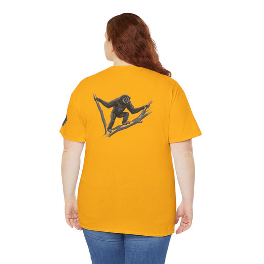 Color: Gold | Pencil Sketch Art Gibbon Premium Graphic Tee