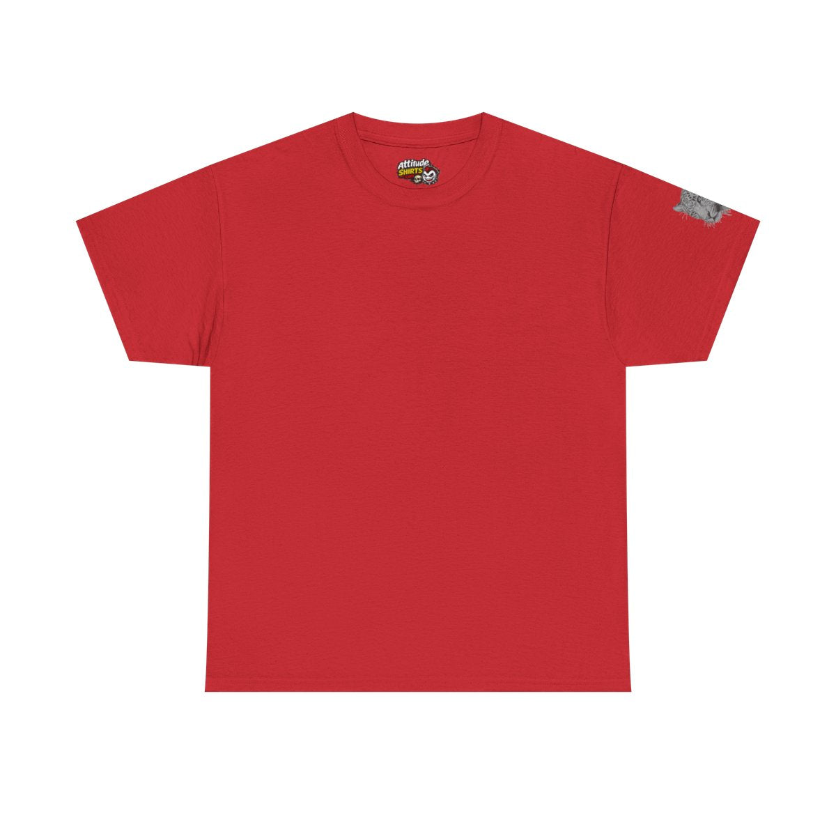 Color: Red | Pencil Sketch Art Leopard Premium Graphic Tee