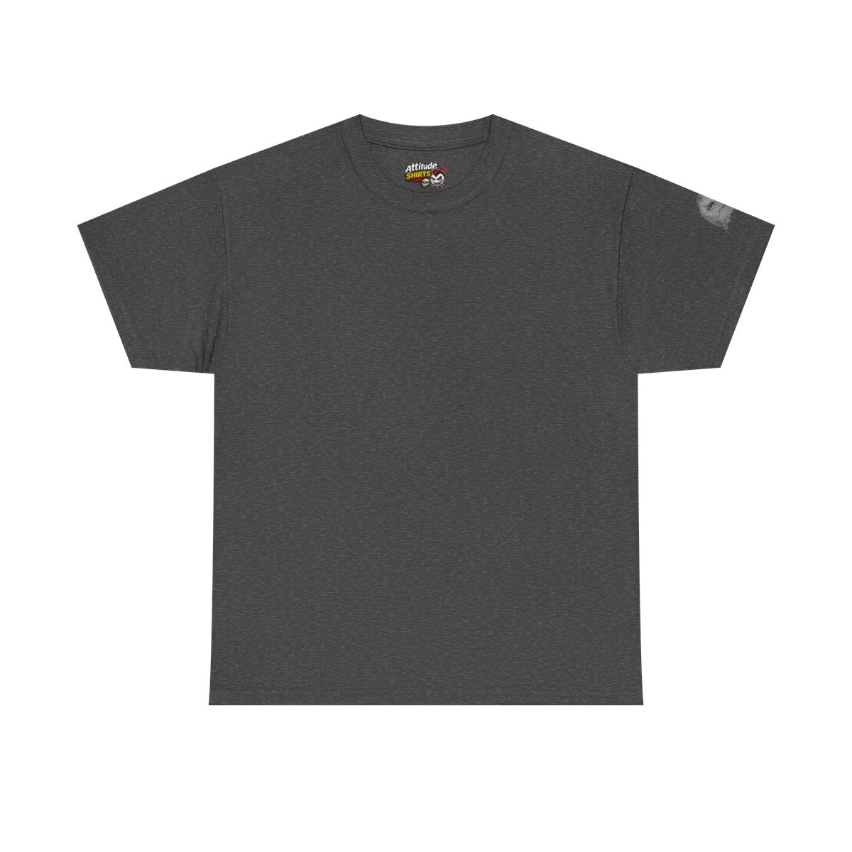 Color: Dark Heather | Pencil Sketch Art Owl Premium Graphic Tee