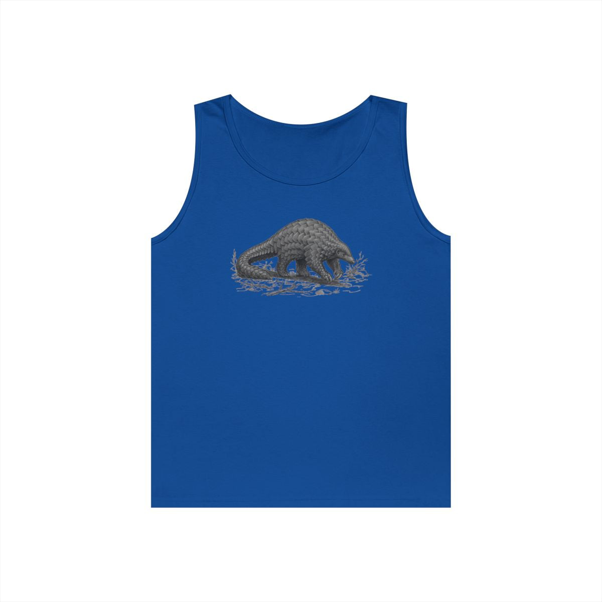 Color: Royal | Pencil Sketch Art Pangolin Tank Top