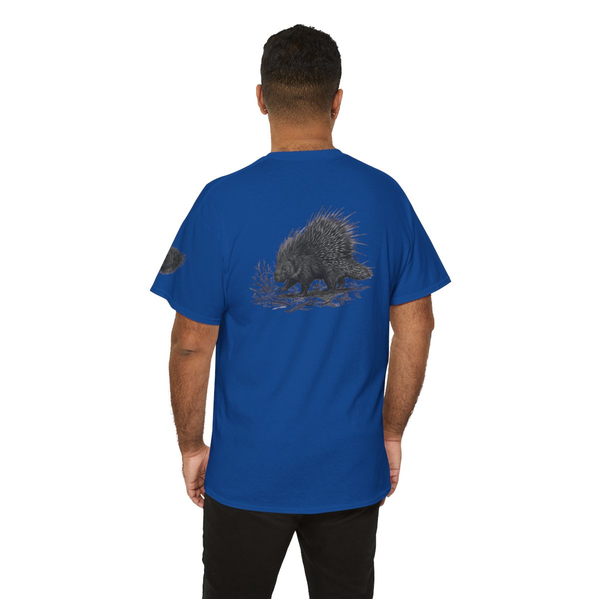 Color: Royal | Pencil Sketch Art Porcupine Premium Graphic Tee