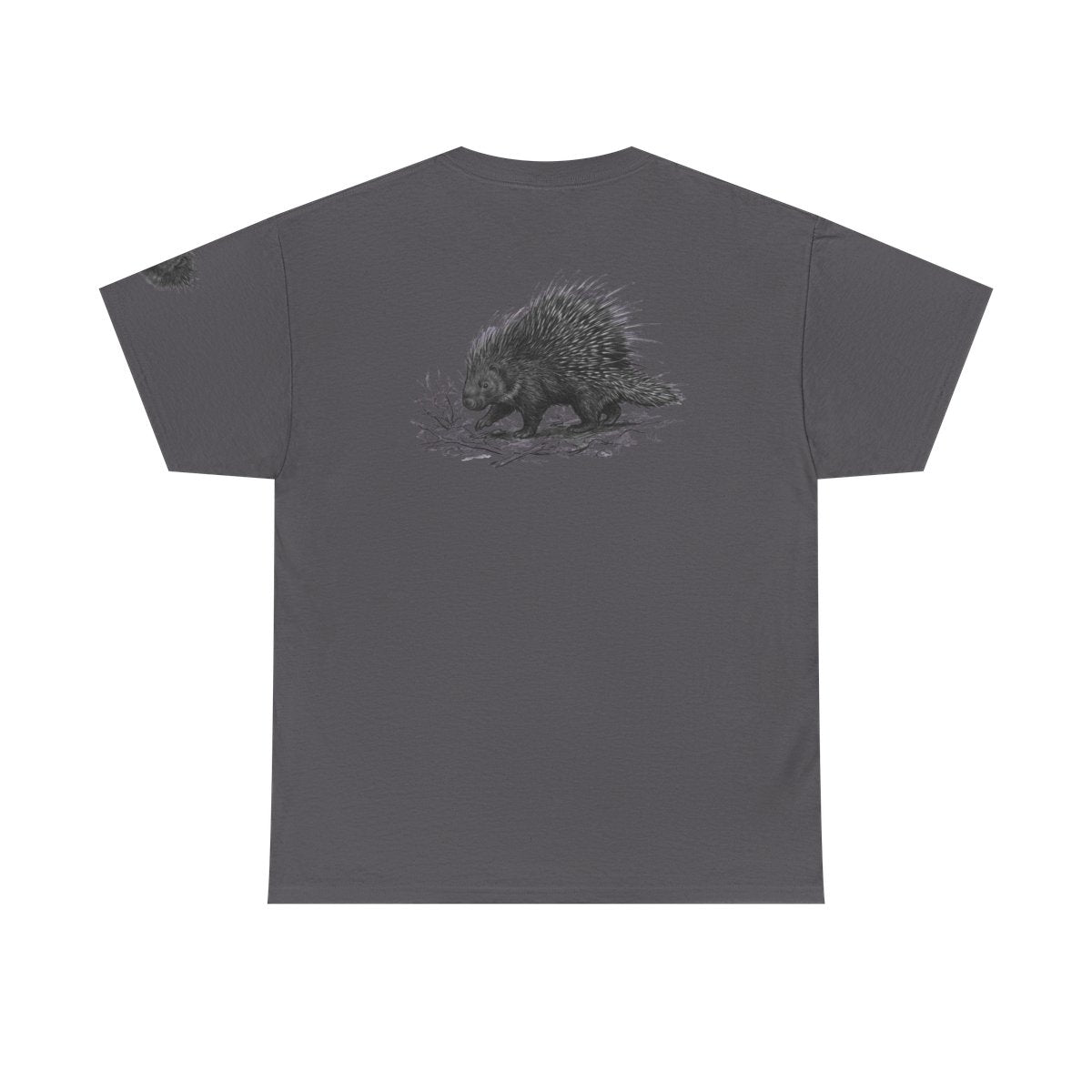 Color: Charcoal | Pencil Sketch Art Porcupine Premium Graphic Tee