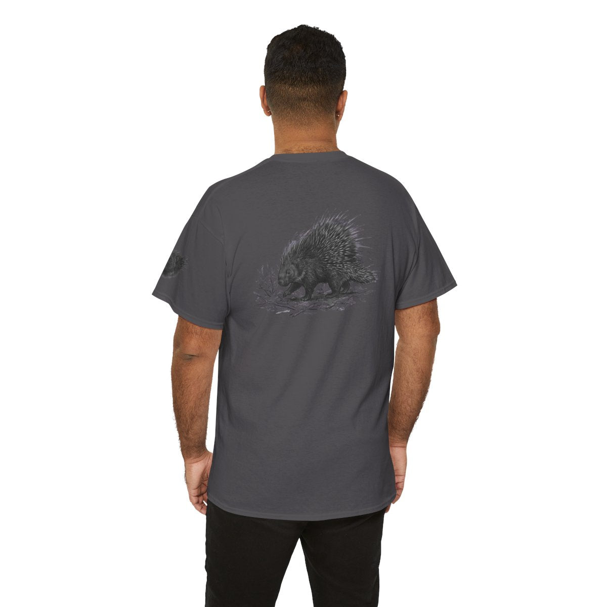 Color: Charcoal | Pencil Sketch Art Porcupine Premium Graphic Tee