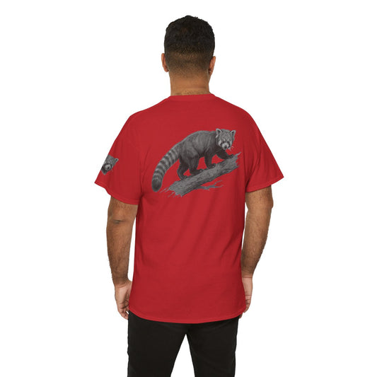 Color: Red | Pencil Sketch Art Red Panda Premium Graphic Tee