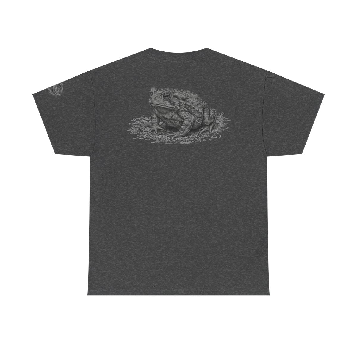 Color: Dark Heather | Pencil Sketch Art Toad Premium Graphic Tee