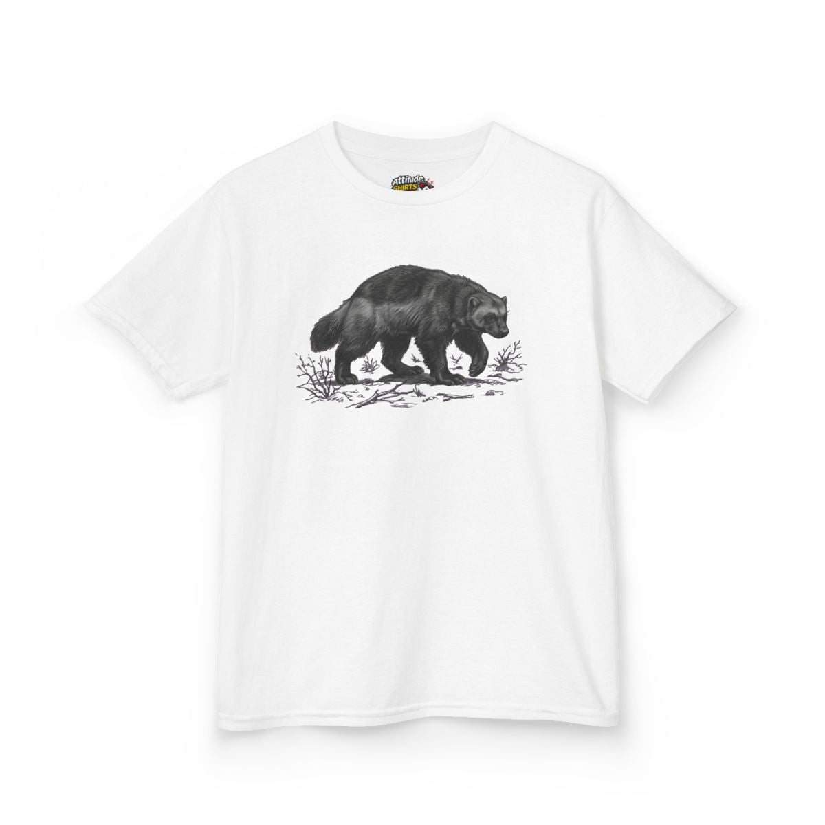 Color: White | Pencil Sketch Art Wolverine Kids Tee
