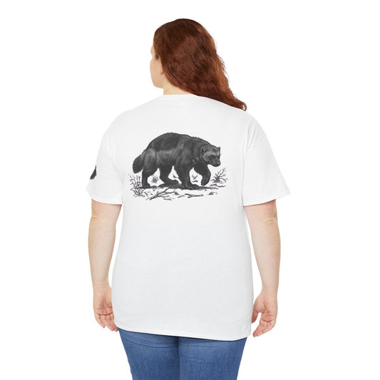 Color: White | Pencil Sketch Art Wolverine Premium Graphic Tee