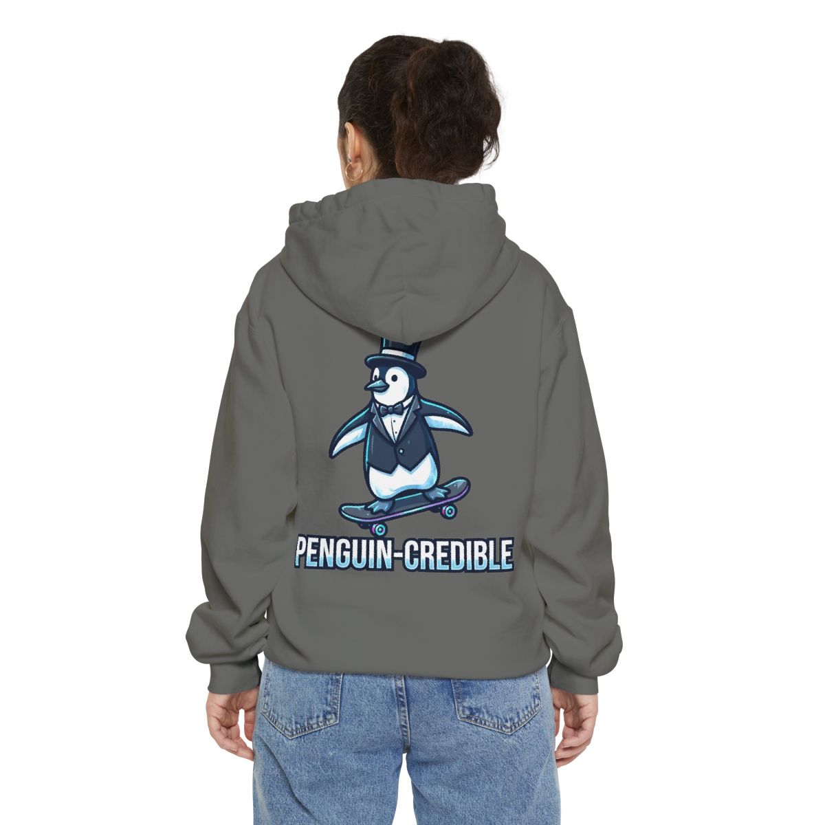Color: Grey | Penguin Credible Garment-Dyed Hoodie