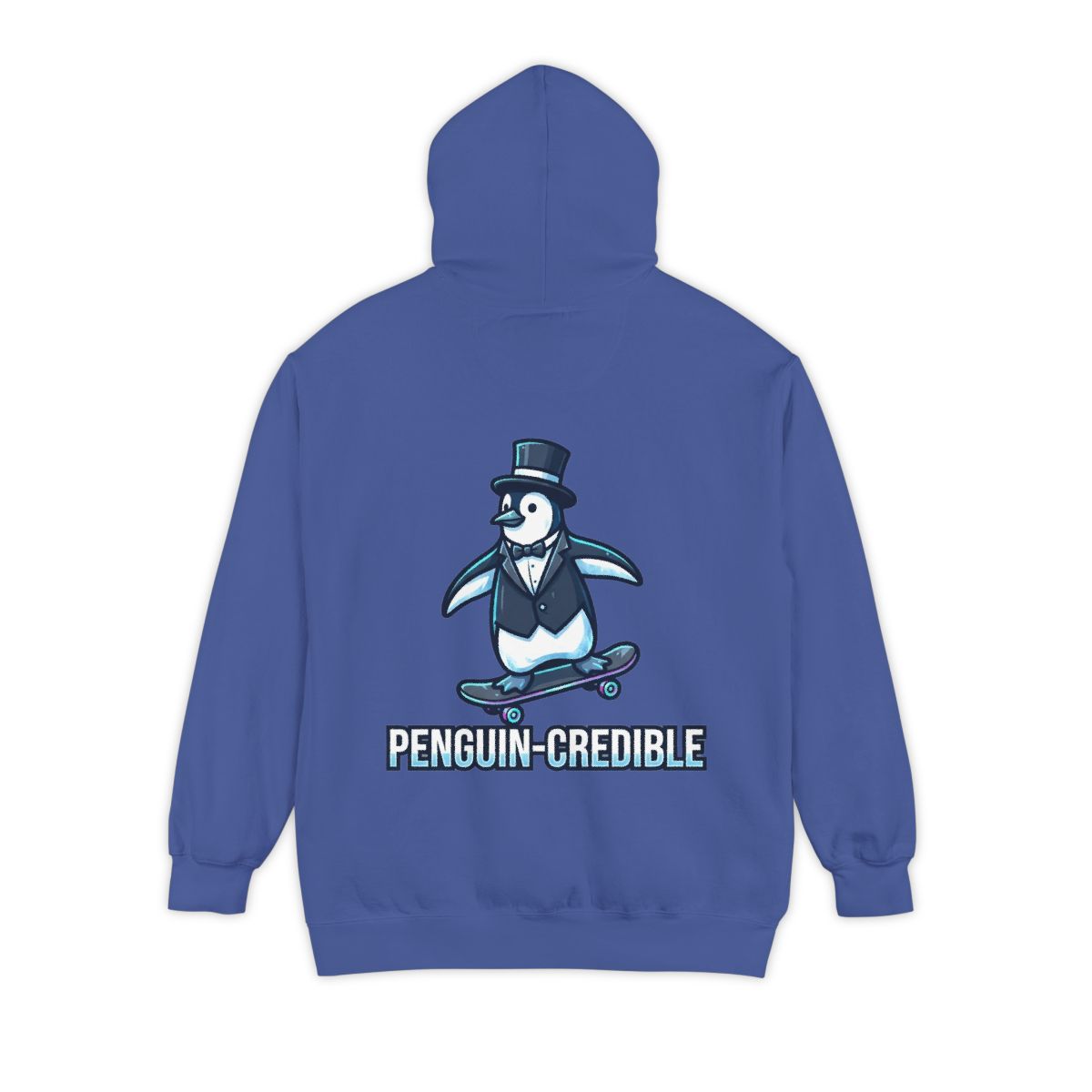 Color: Flo Blue | Penguin Credible Garment-Dyed Hoodie