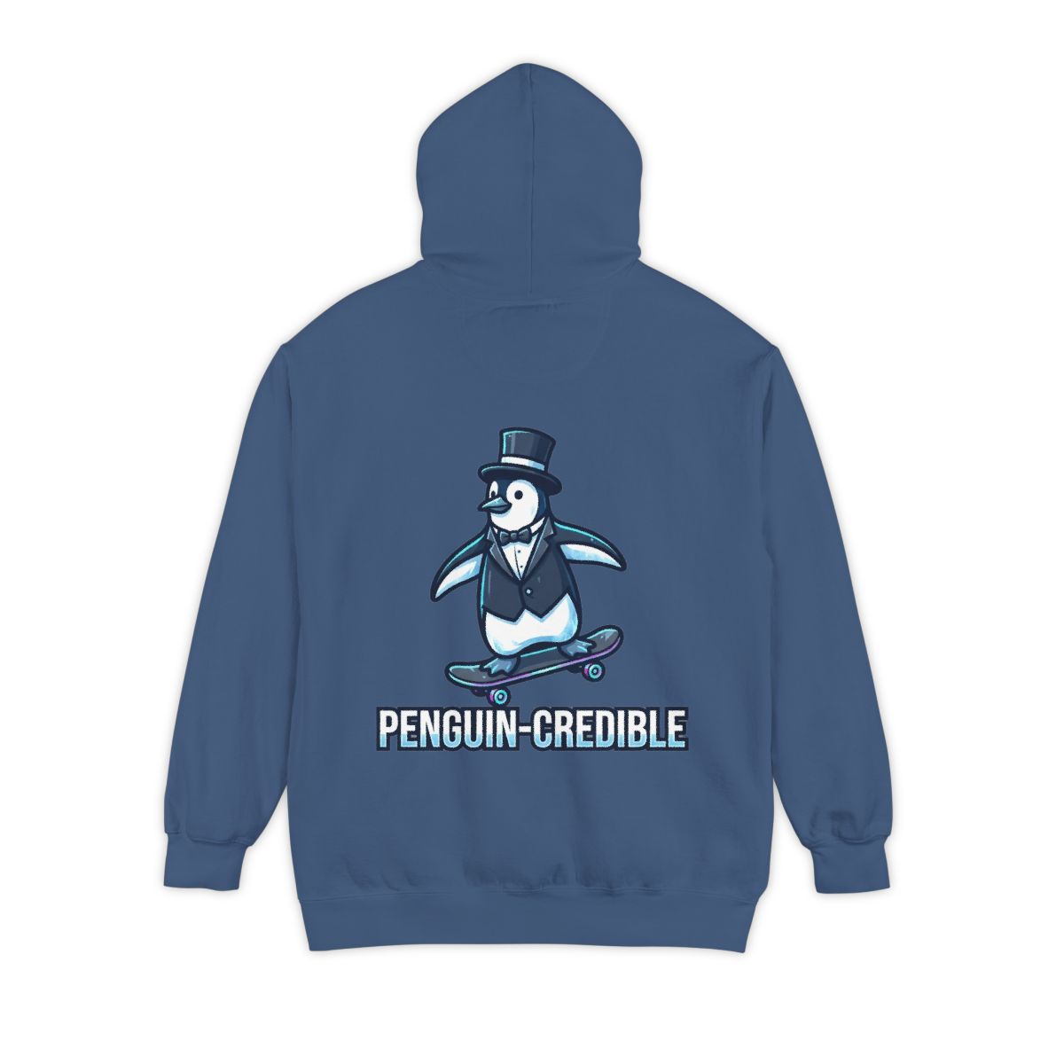 Color: True Navy | Penguin Credible Garment-Dyed Hoodie