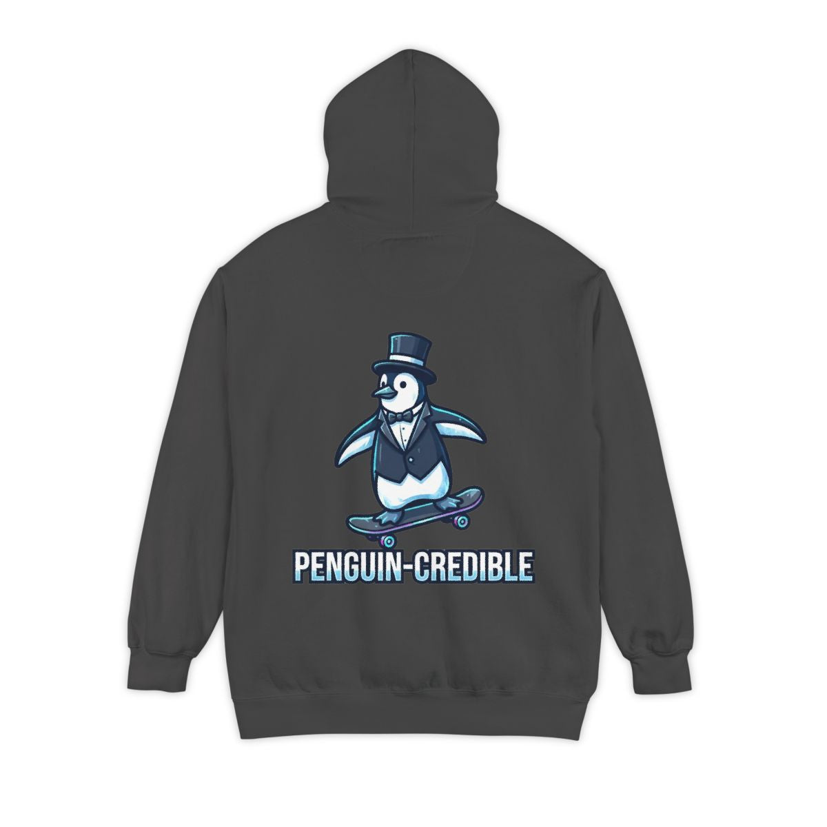 Color: Pepper | Penguin Credible Garment-Dyed Hoodie
