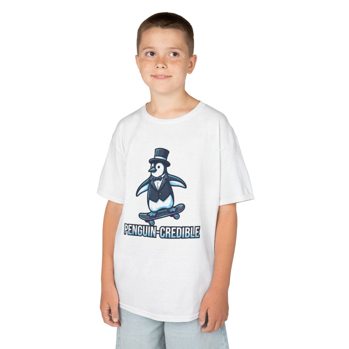 Color: White | Penguin Credible Kids Tee