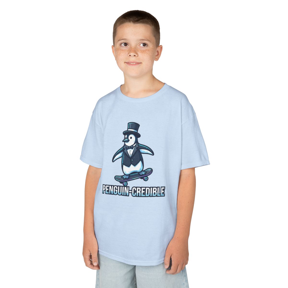 Color: Light Blue | Penguin Credible Kids Tee