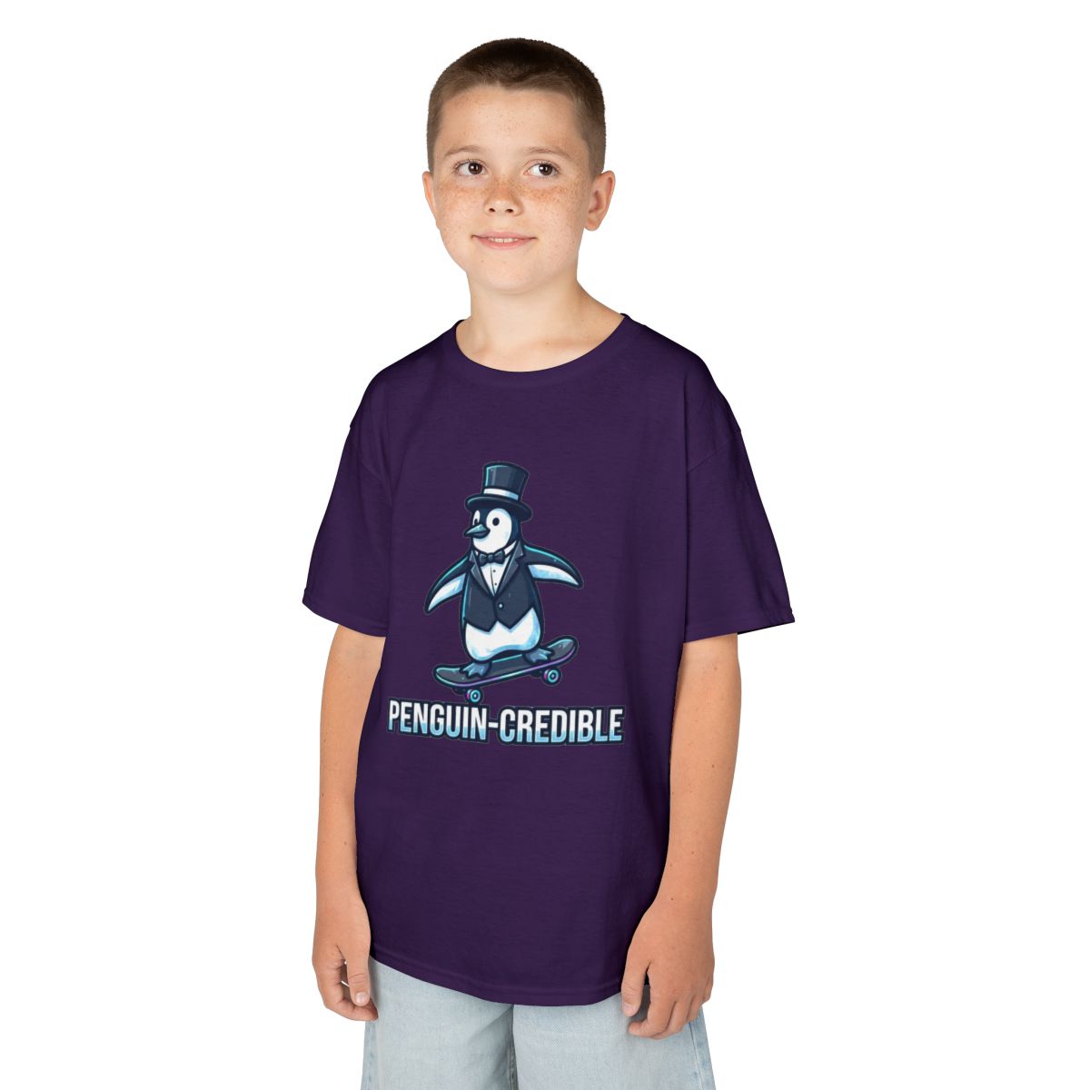 Color: Purple | Penguin Credible Kids Tee