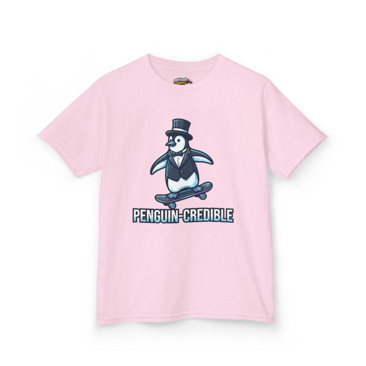 Color: Light Pink | Penguin Credible Kids Tee