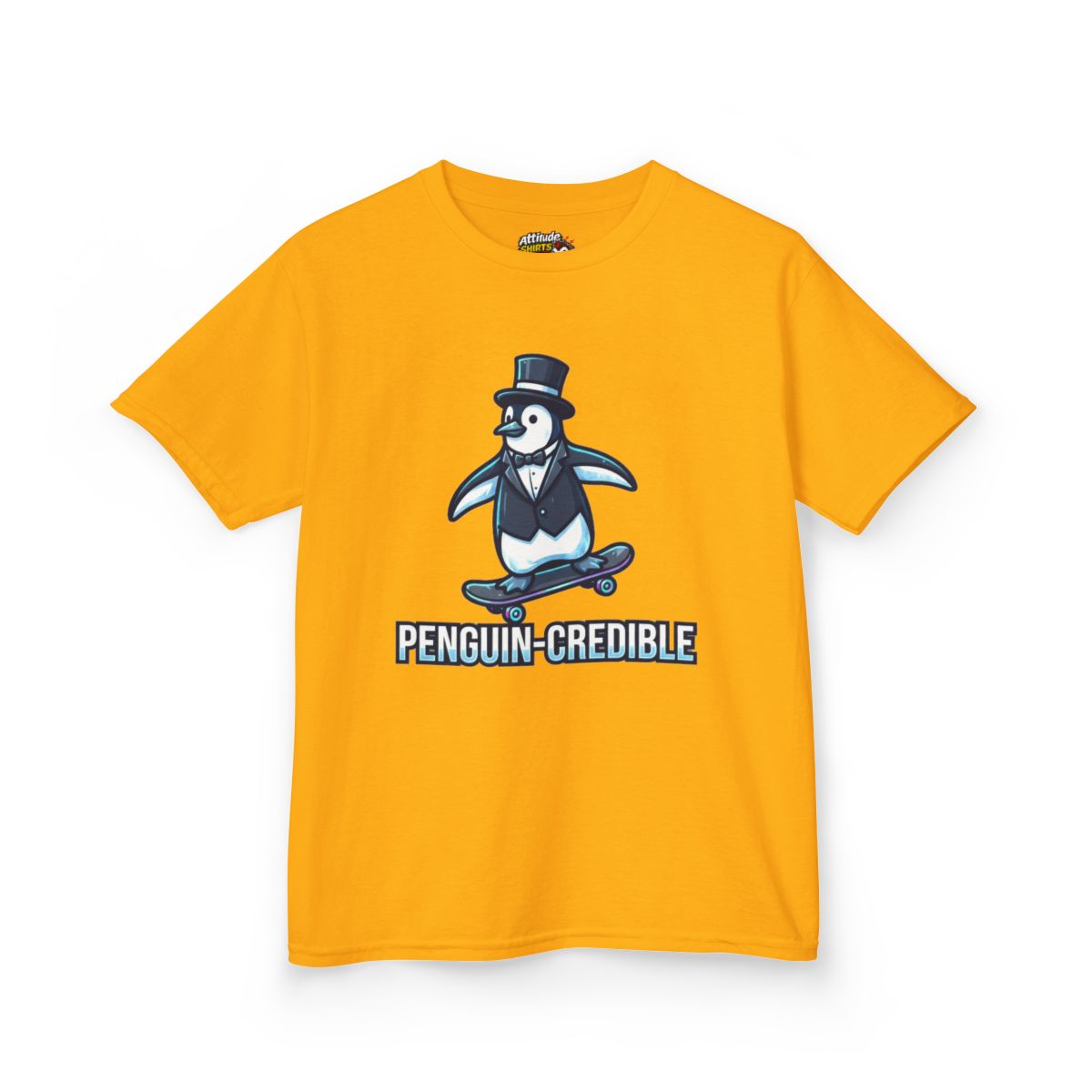 Color: Gold | Penguin Credible Kids Tee