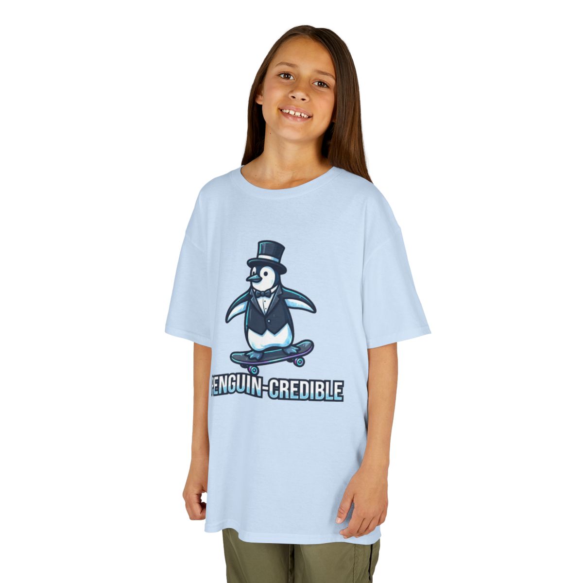Color: Light Blue | Penguin Credible Kids Tee