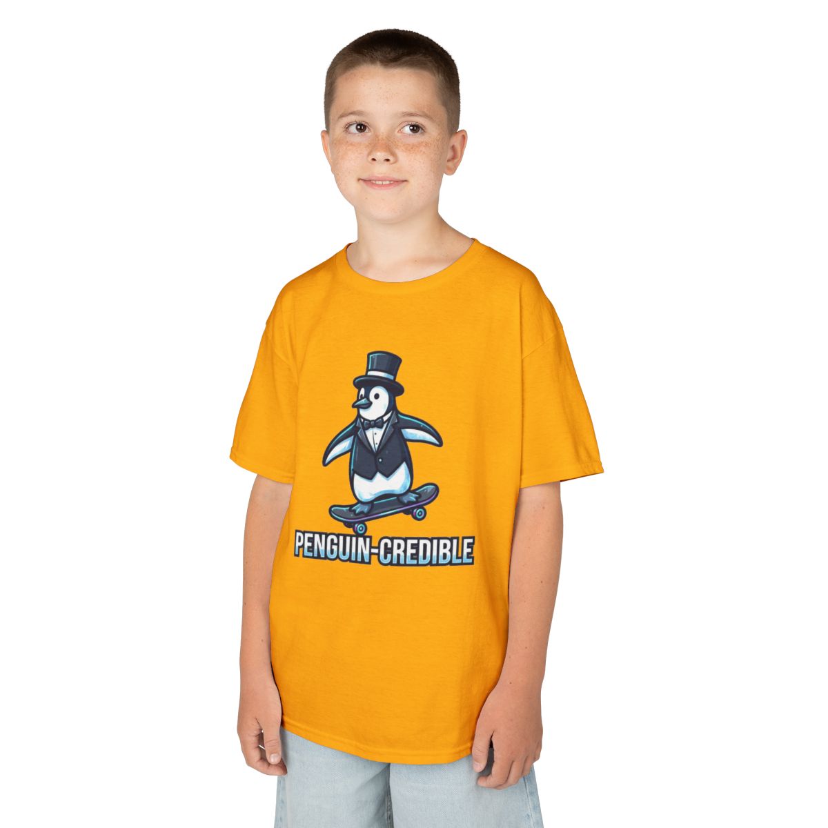 Color: Gold | Penguin Credible Kids Tee