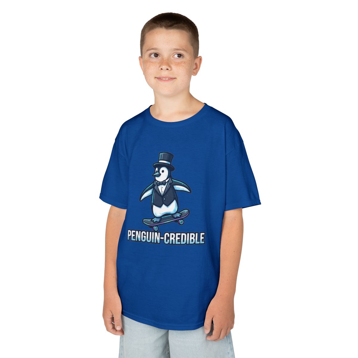 Color: Royal | Penguin Credible Kids Tee