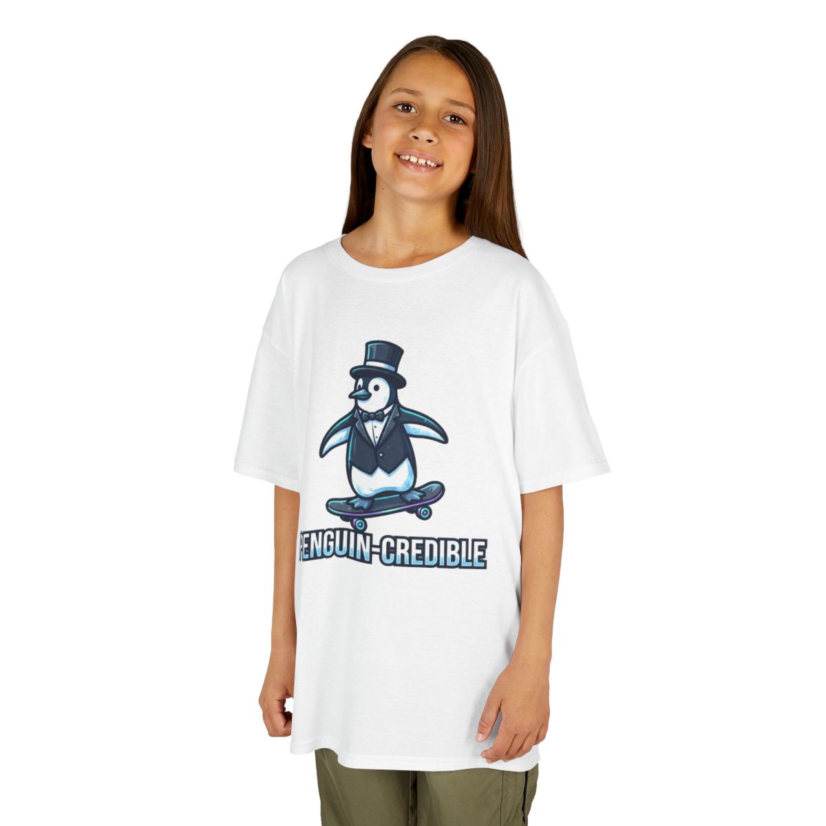 Color: White | Penguin Credible Kids Tee