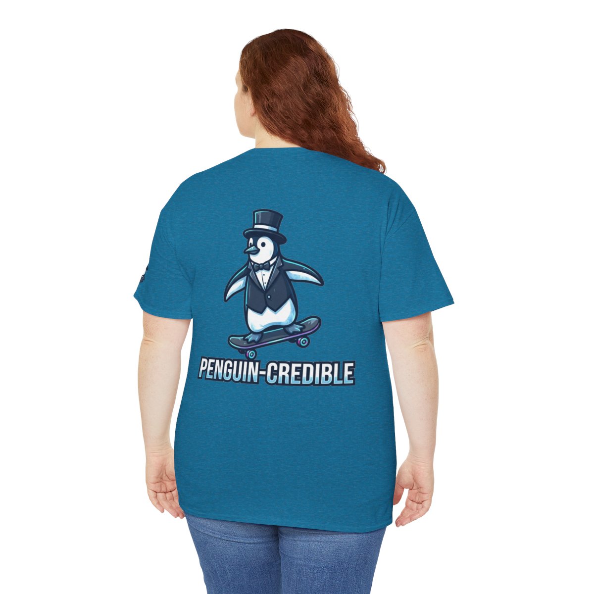 Color: Antique Sapphire | Penguin Credible Premium Graphic Tee