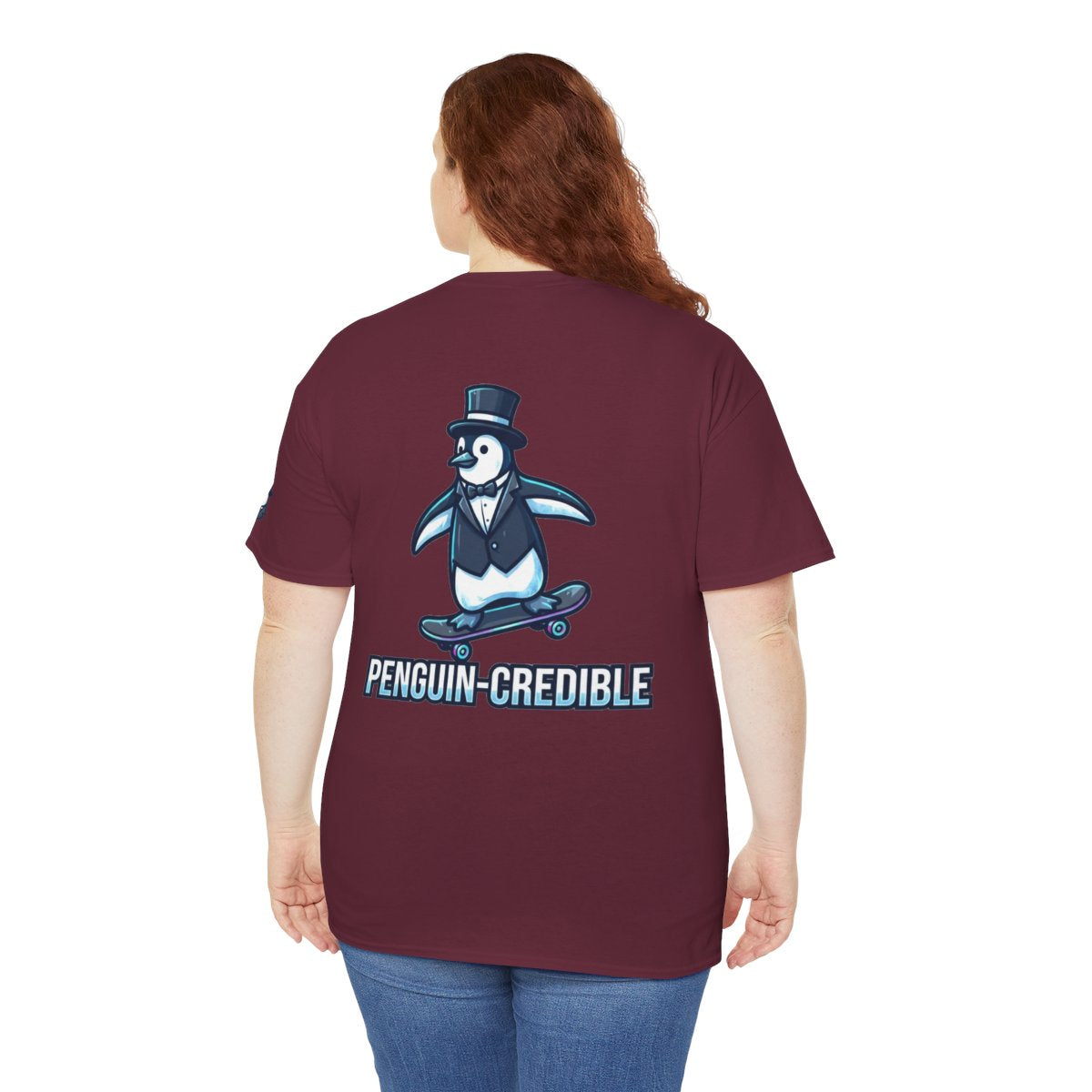 Color: Maroon | Penguin Credible Premium Graphic Tee