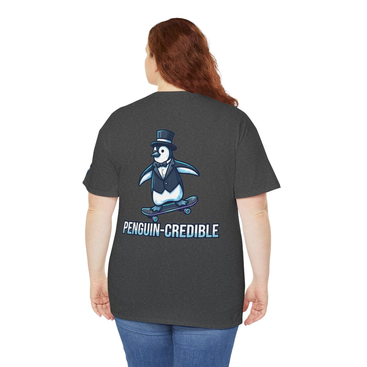 Color: Dark Heather | Penguin Credible Premium Graphic Tee