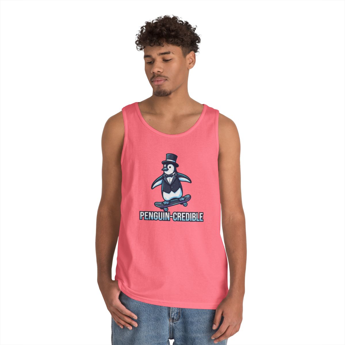 Color: Safety Pink | Penguin Credible Tank Top