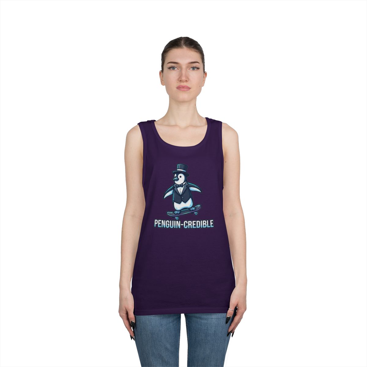Color: Purple | Penguin Credible Tank Top