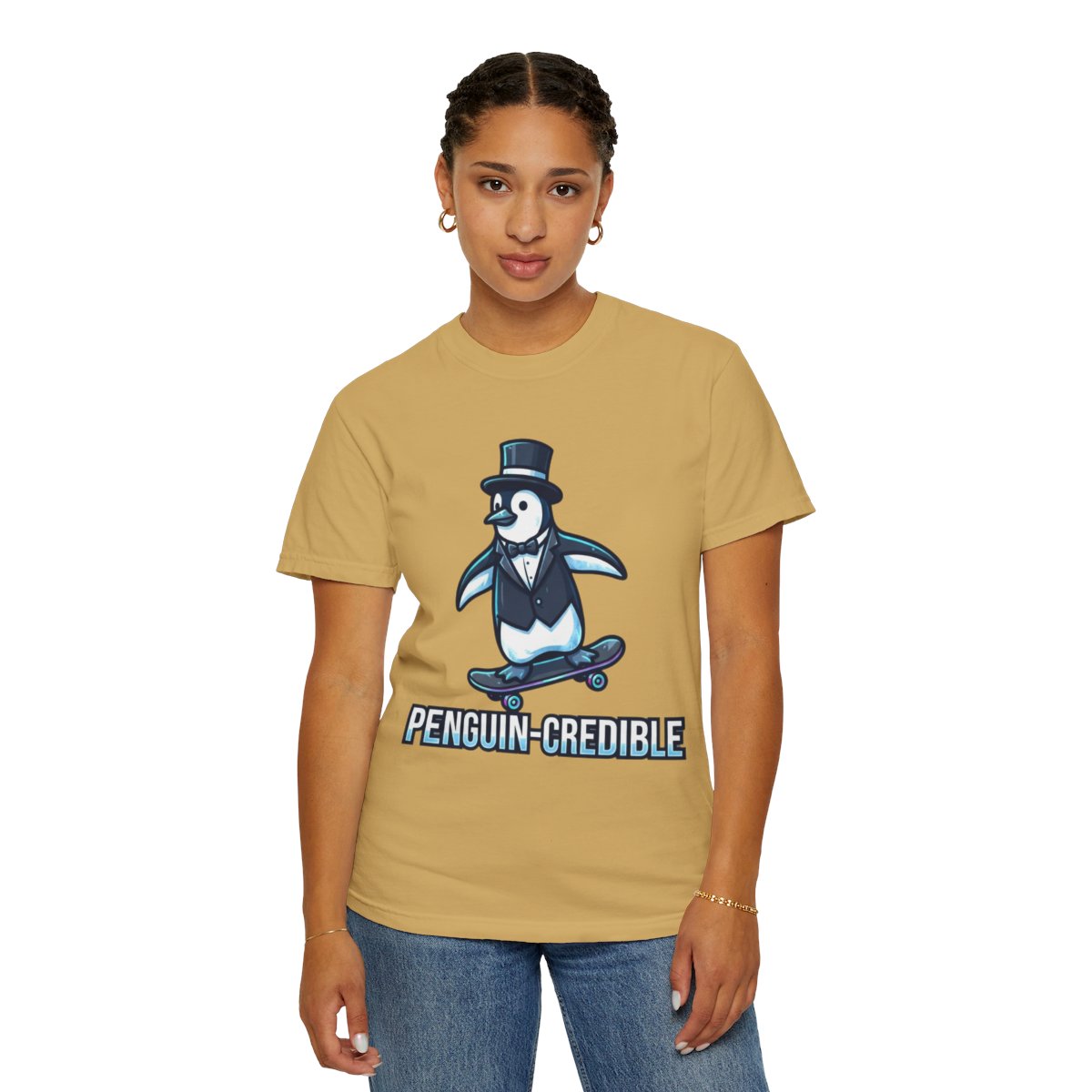 Color: Mustard | Penguin Credible Unisex Garment-Dyed Tee
