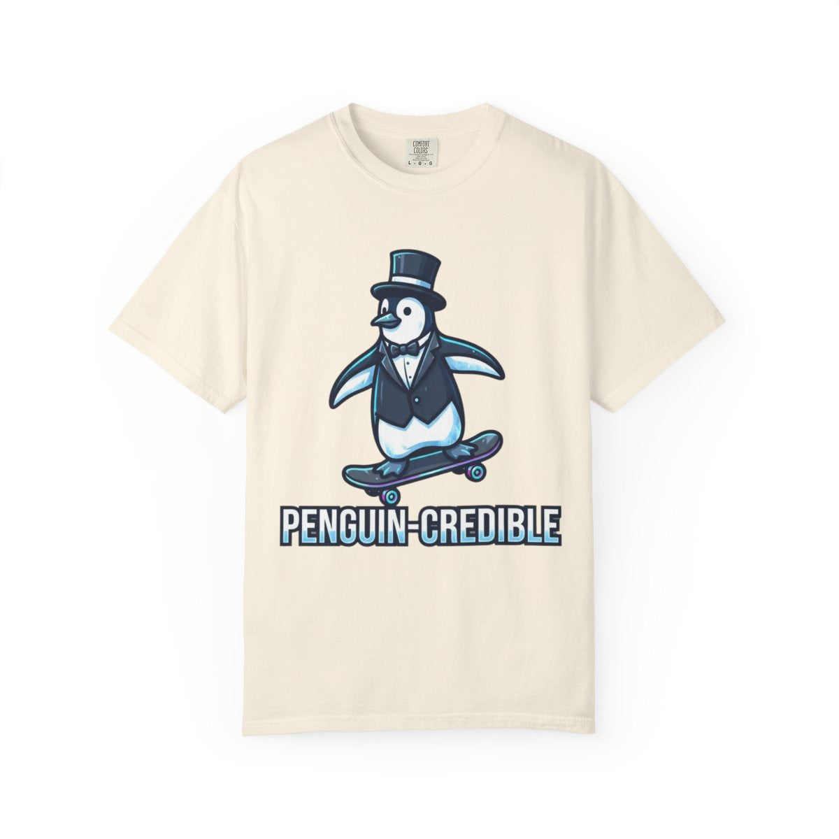 Color: Ivory | Penguin Credible Unisex Garment-Dyed Tee