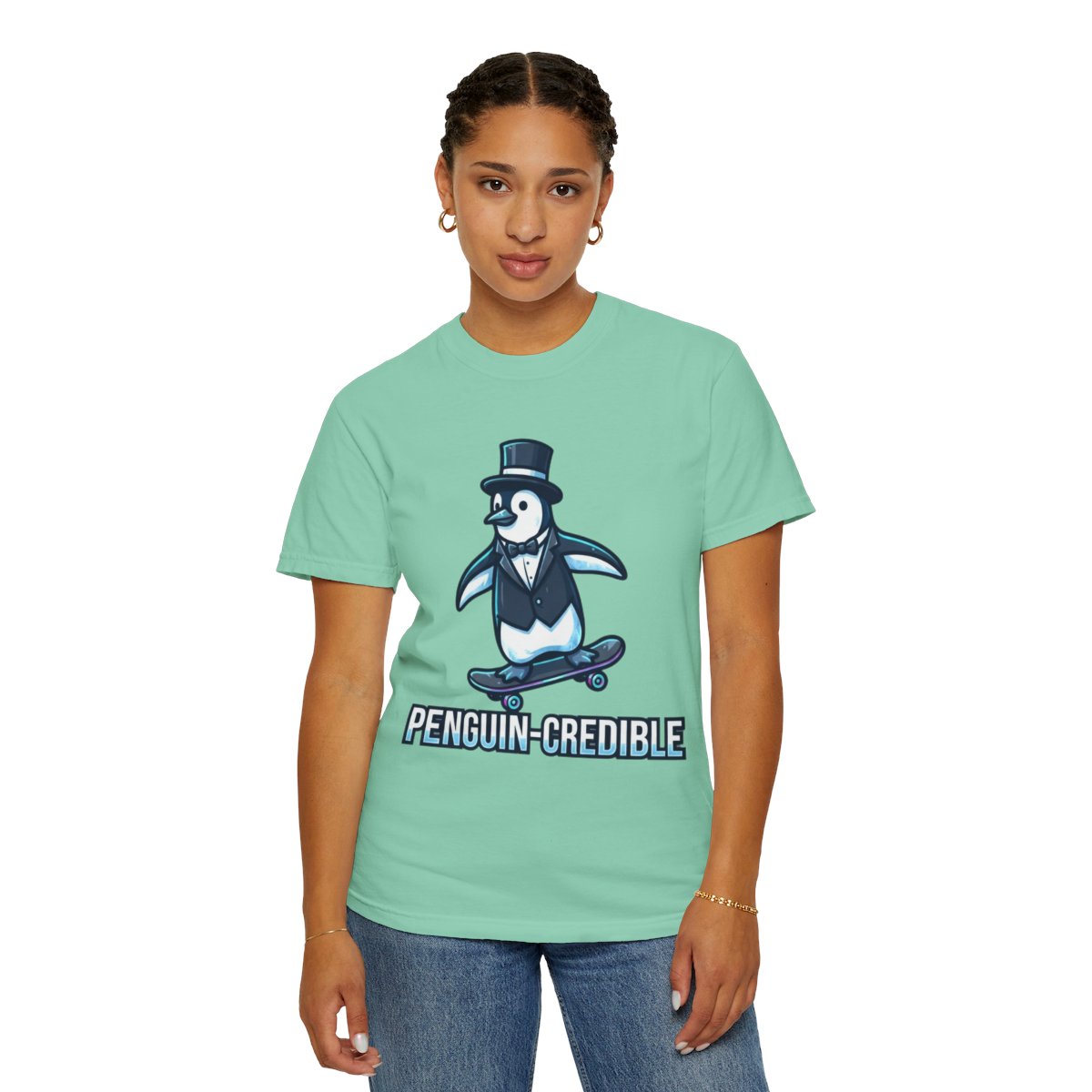 Color: Island Reef | Penguin Credible Unisex Garment-Dyed Tee