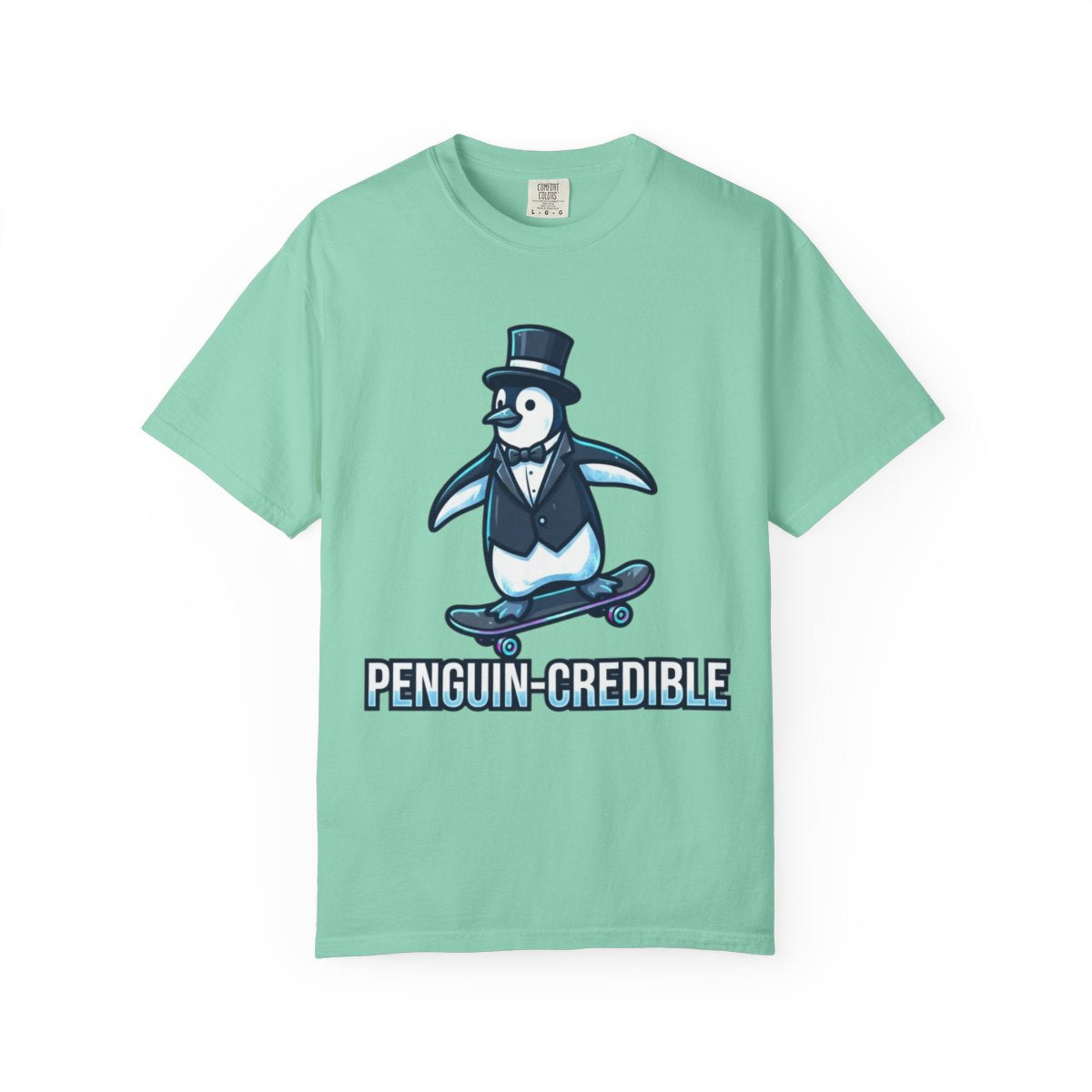 Color: Island Reef | Penguin Credible Unisex Garment-Dyed Tee