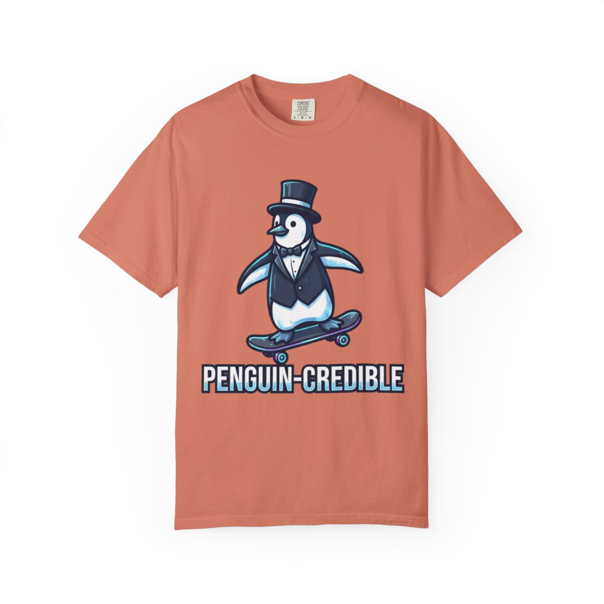 Color: Terracotta | Penguin Credible Unisex Garment-Dyed Tee