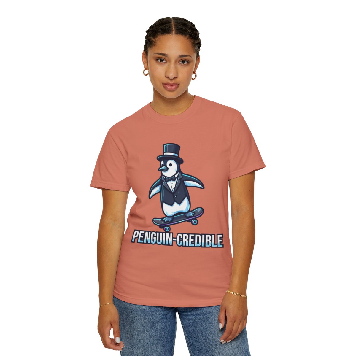 Color: Terracotta | Penguin Credible Unisex Garment-Dyed Tee
