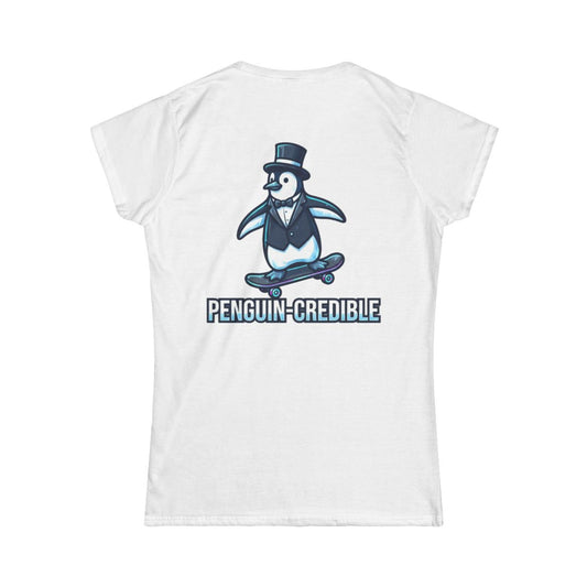Color: White | Penguin Credible Women's Tee